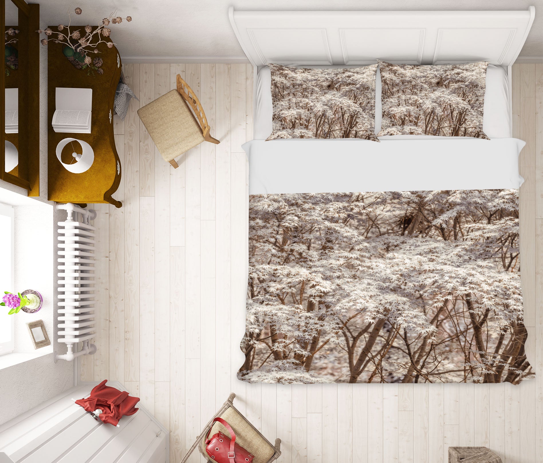 3D Maple Leaves 7188 Assaf Frank Bedding Bed Pillowcases Quilt Cover Duvet Cover