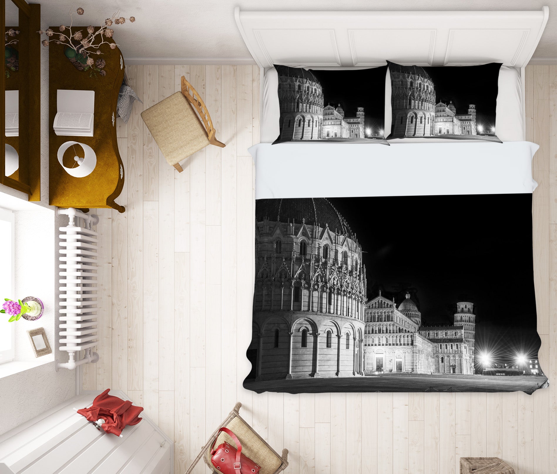 3D Night Palace 115 Marco Carmassi Bedding Bed Pillowcases Quilt