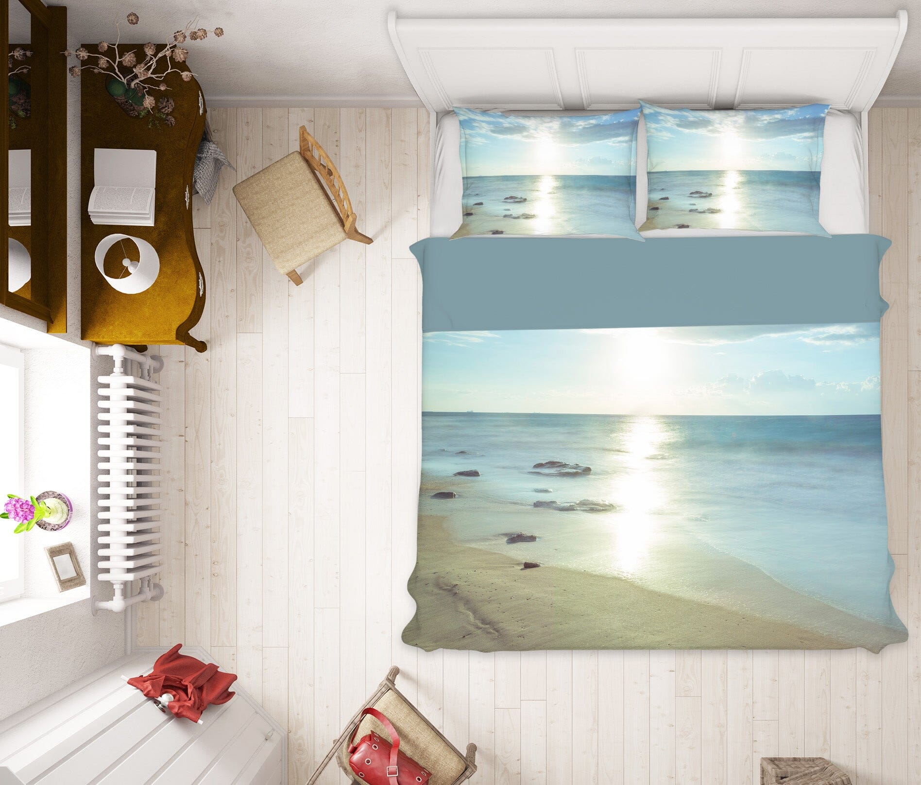 3D Sun Beach Sea 1031 Assaf Frank Bedding Bed Pillowcases Quilt Quiet Covers AJ Creativity Home