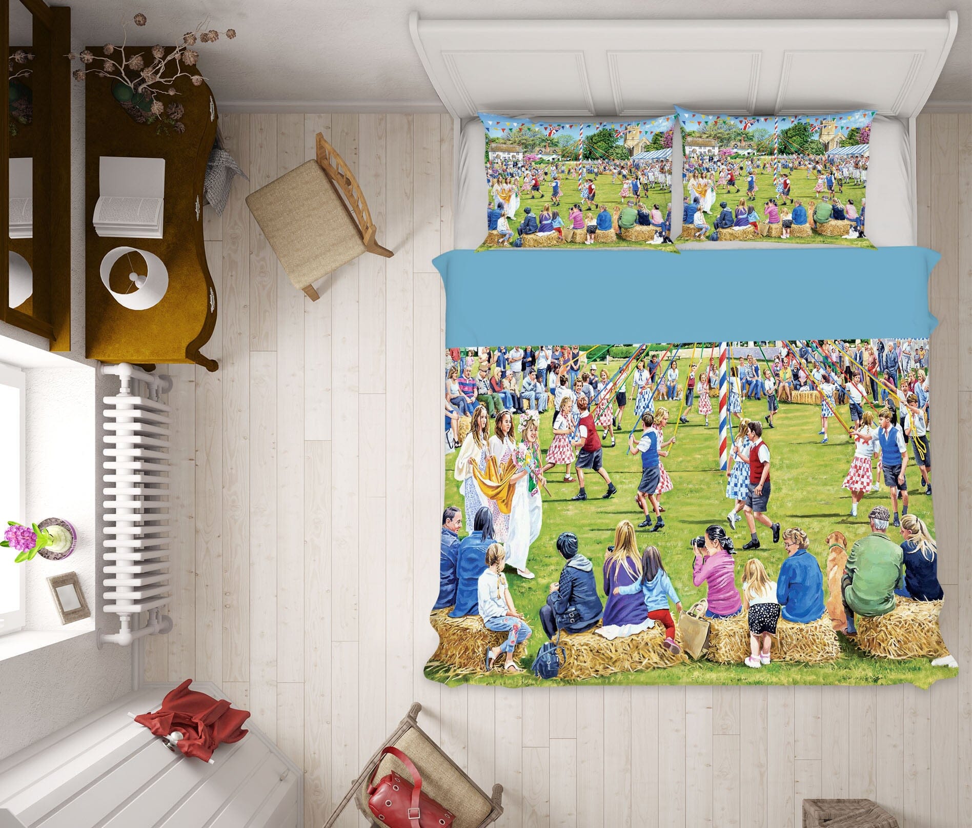 3D May Day Celebrations 2039 Trevor Mitchell bedding Bed Pillowcases Quilt Quiet Covers AJ Creativity Home