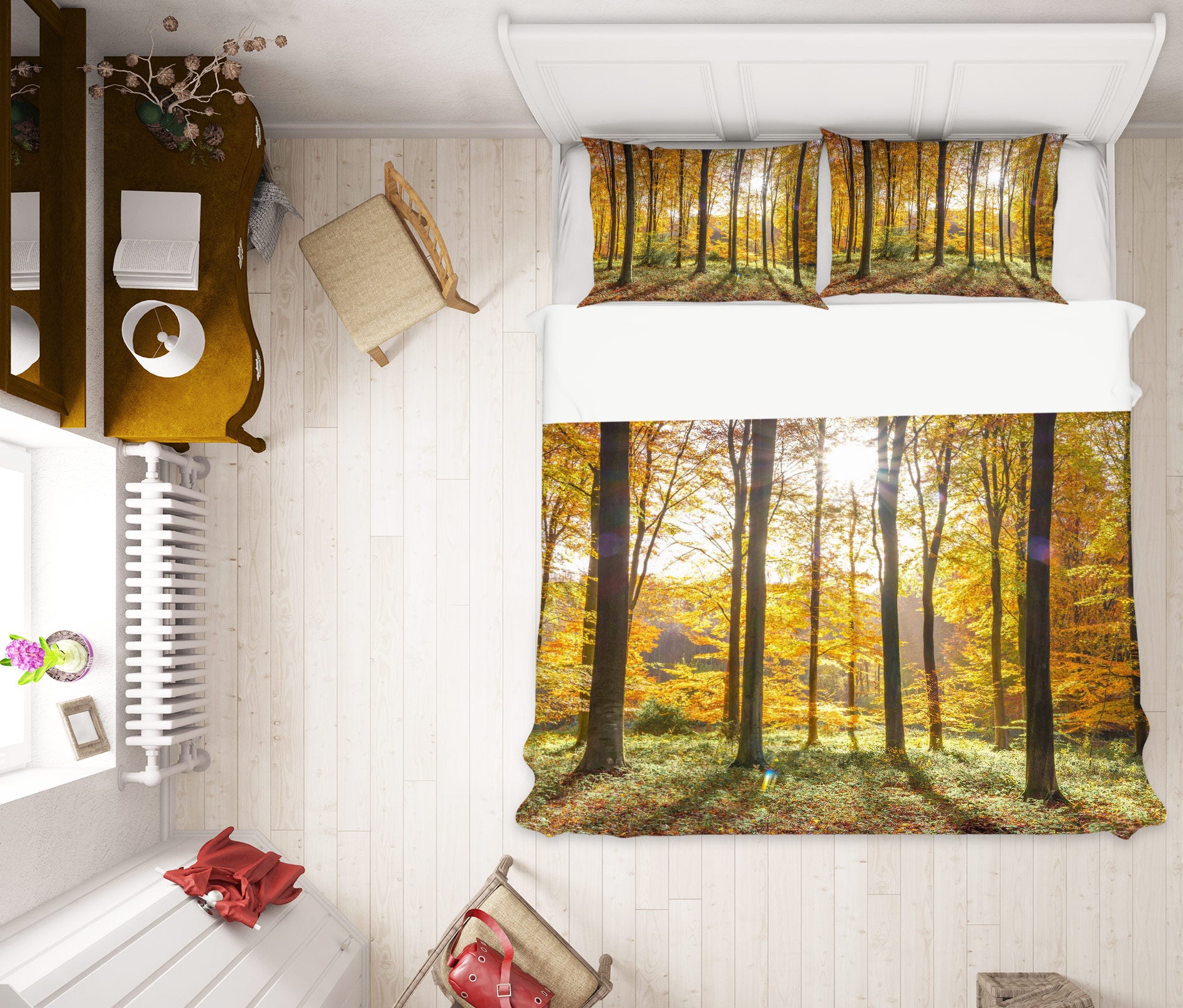 3D Sunlight Trees 7012 Assaf Frank Bedding Bed Pillowcases Quilt Cover Duvet Cover