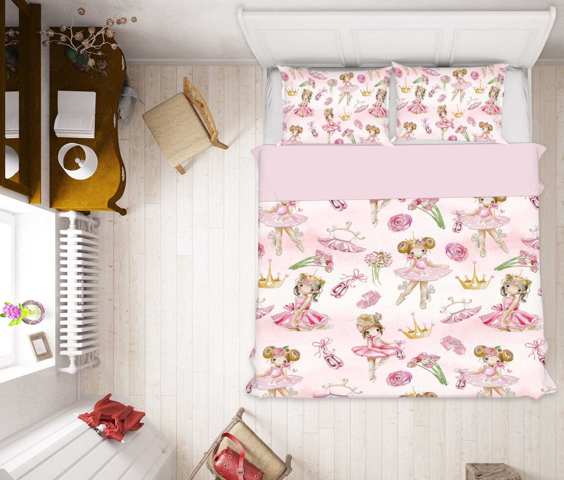 3D Pink Ballet Skirt 216 Uta Naumann Bedding Bed Pillowcases Quilt Quiet Covers AJ Creativity Home