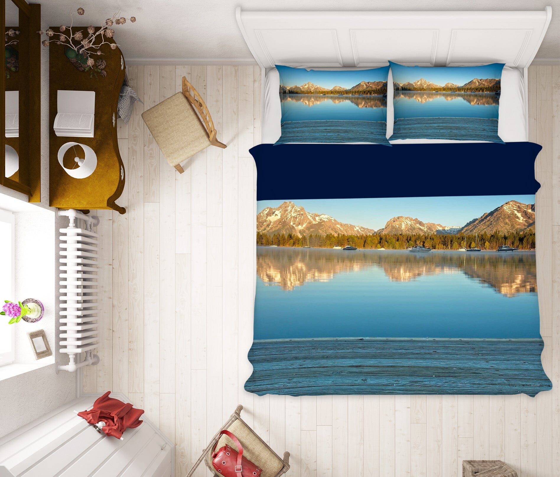 3D Clear Lake 2107 Kathy Barefield Bedding Bed Pillowcases Quilt Quiet Covers AJ Creativity Home