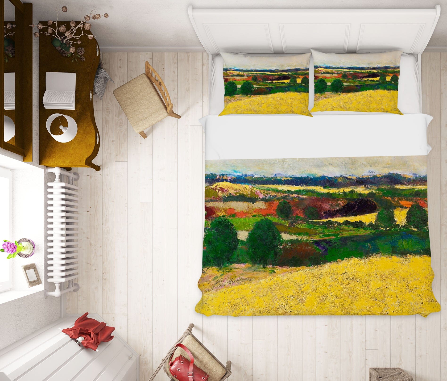 3D Golden Mound 1034 Allan P. Friedlander Bedding Bed Pillowcases Quilt Quiet Covers AJ Creativity Home