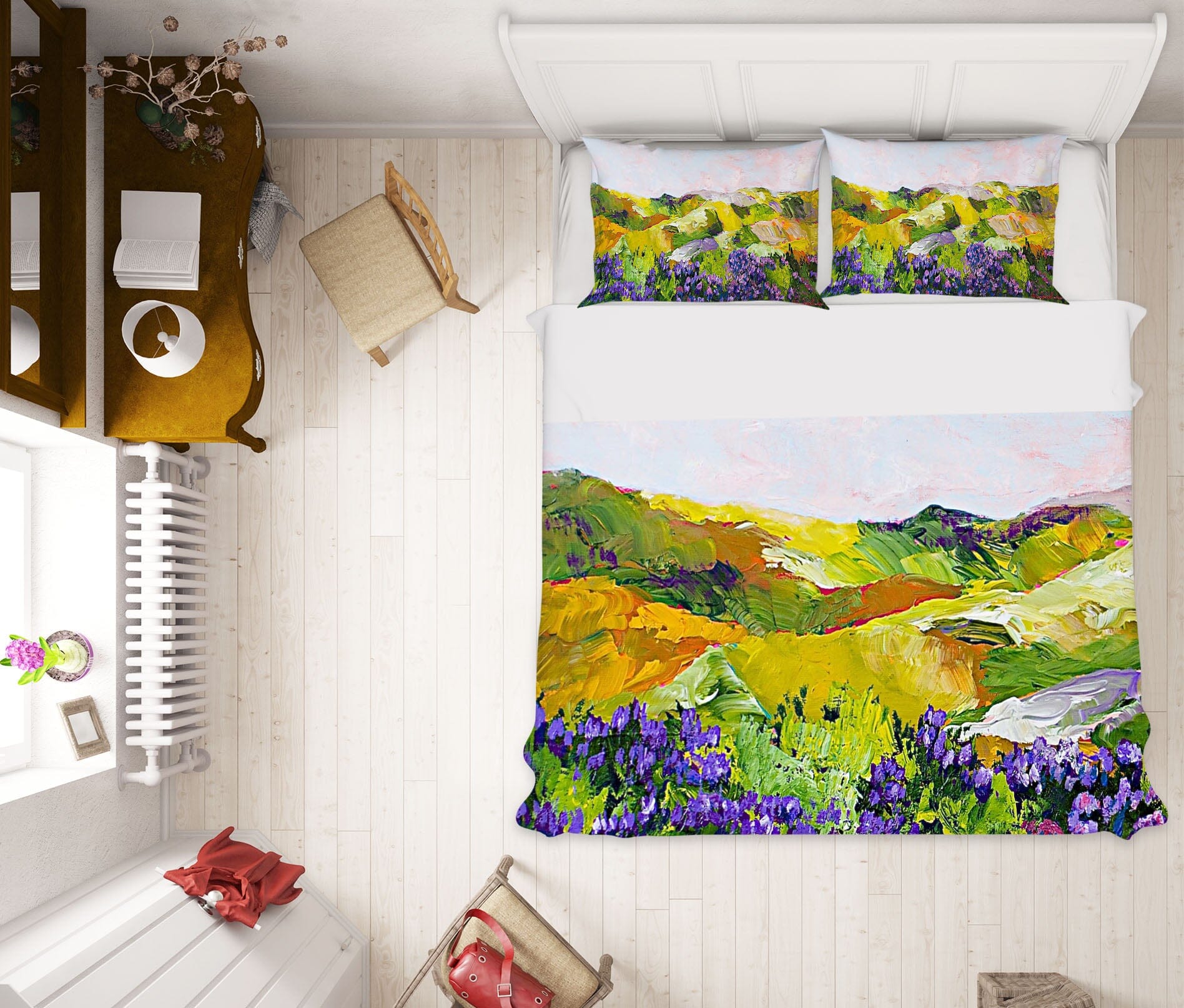3D Violet Sunrise 1048 Allan P. Friedlander Bedding Bed Pillowcases Quilt Quiet Covers AJ Creativity Home