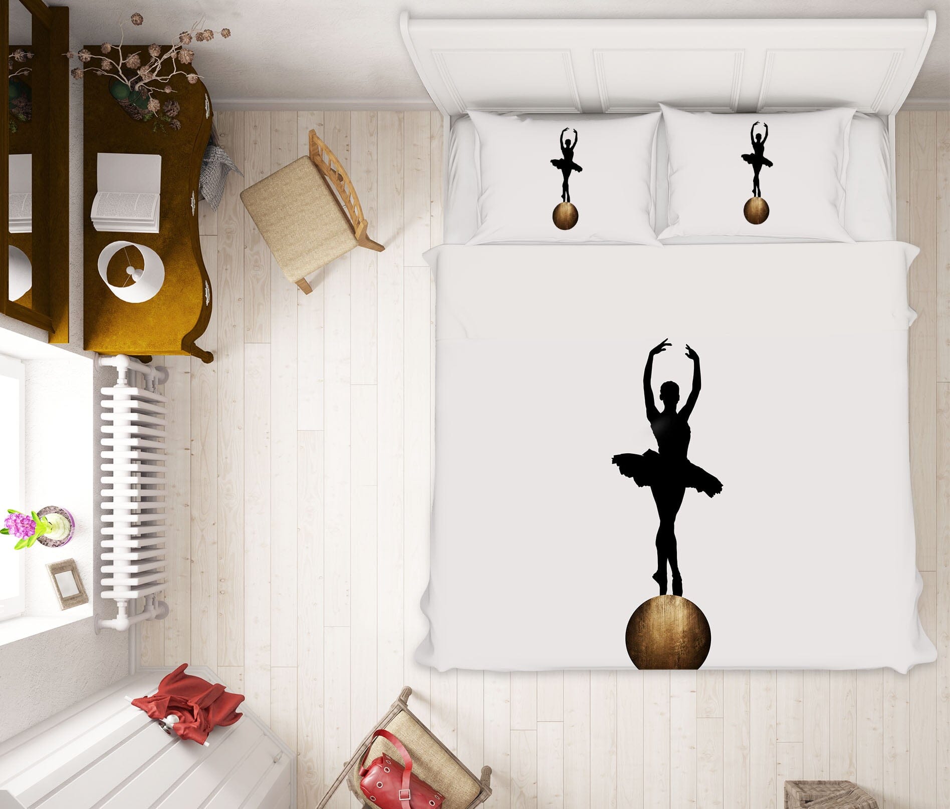 3D Ballet Dancer 199 Boris Draschoff Bedding Bed Pillowcases Quilt Quiet Covers AJ Creativity Home