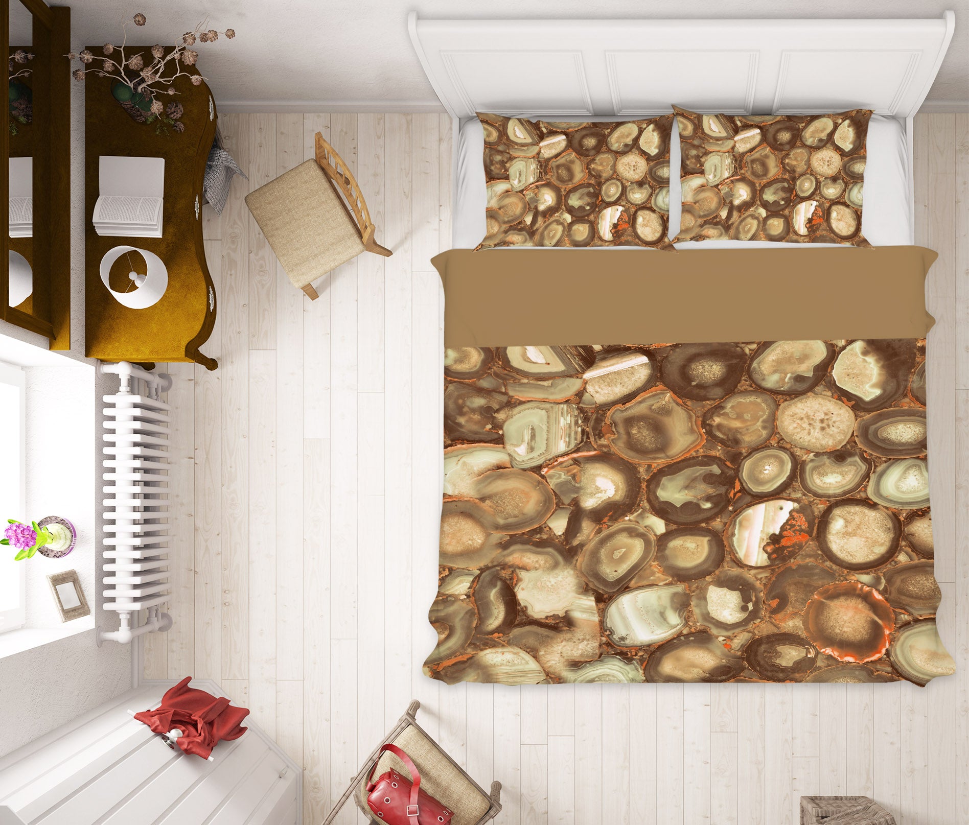 3D Wood Pile 16001 Bed Pillowcases Quilt