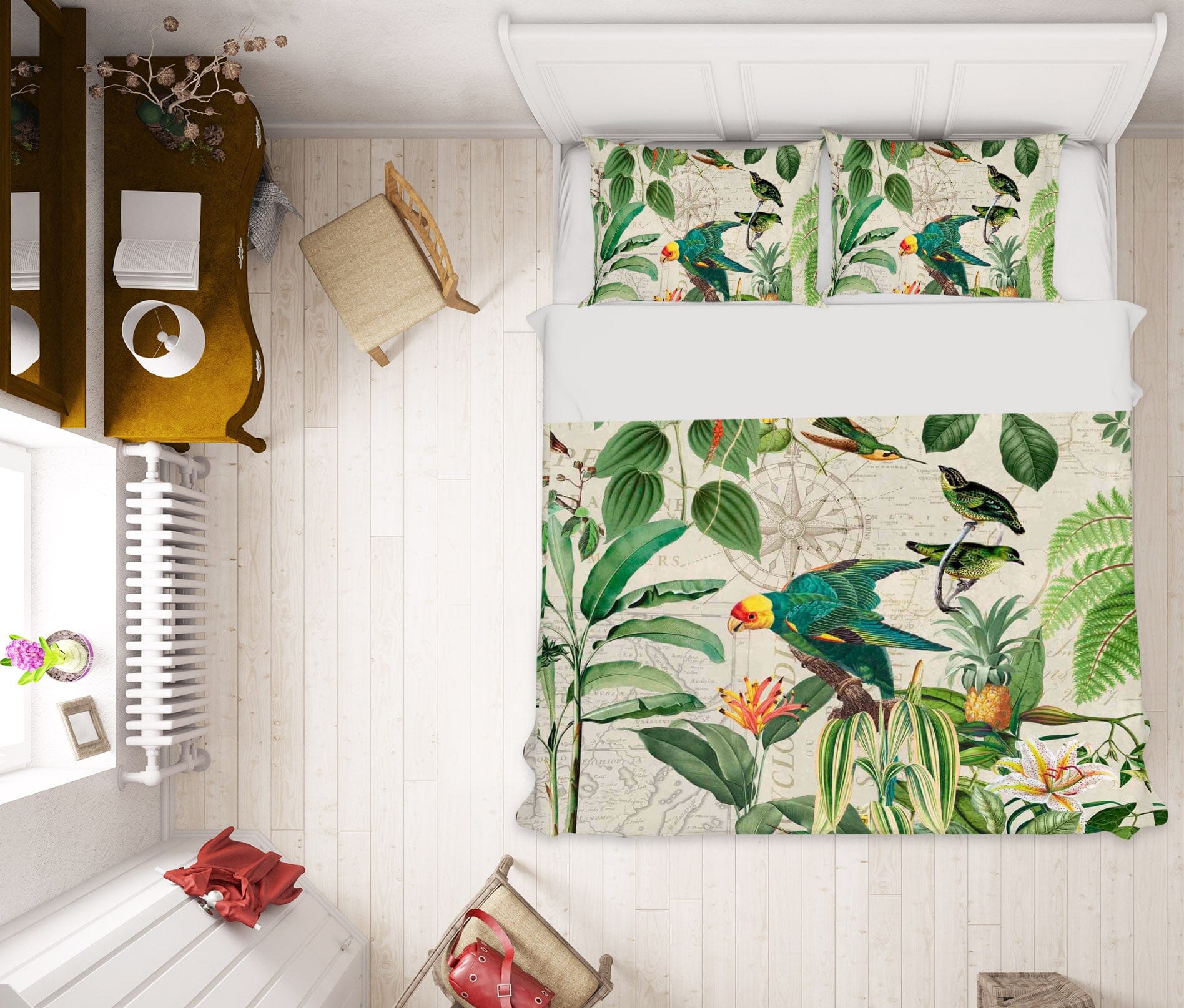 3D Kingdom Of Birds 2133 Andrea haase Bedding Bed Pillowcases Quilt Quiet Covers AJ Creativity Home