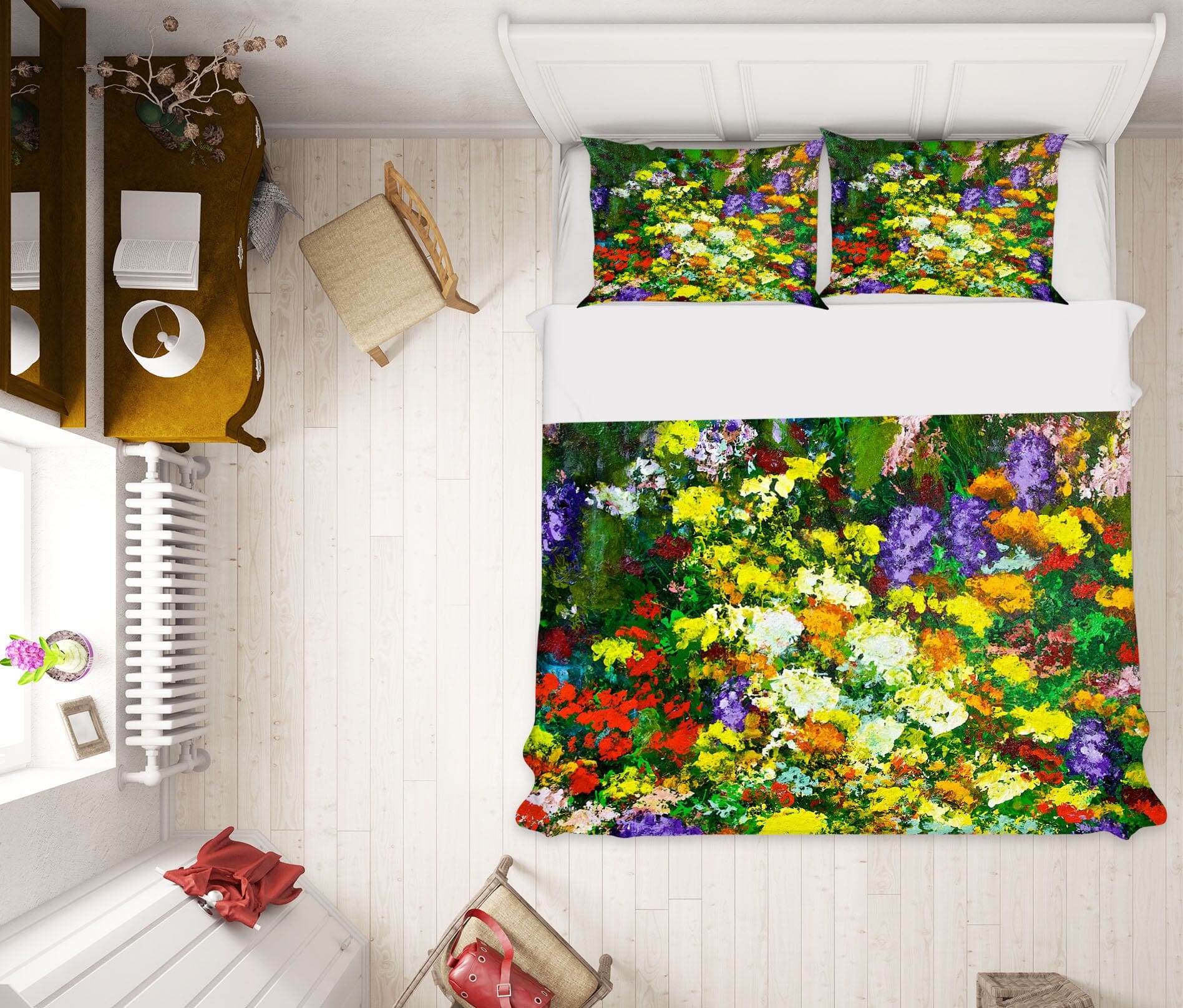 3D Canyon Flower 1077 Allan P. Friedlander Bedding Bed Pillowcases Quilt Quiet Covers AJ Creativity Home