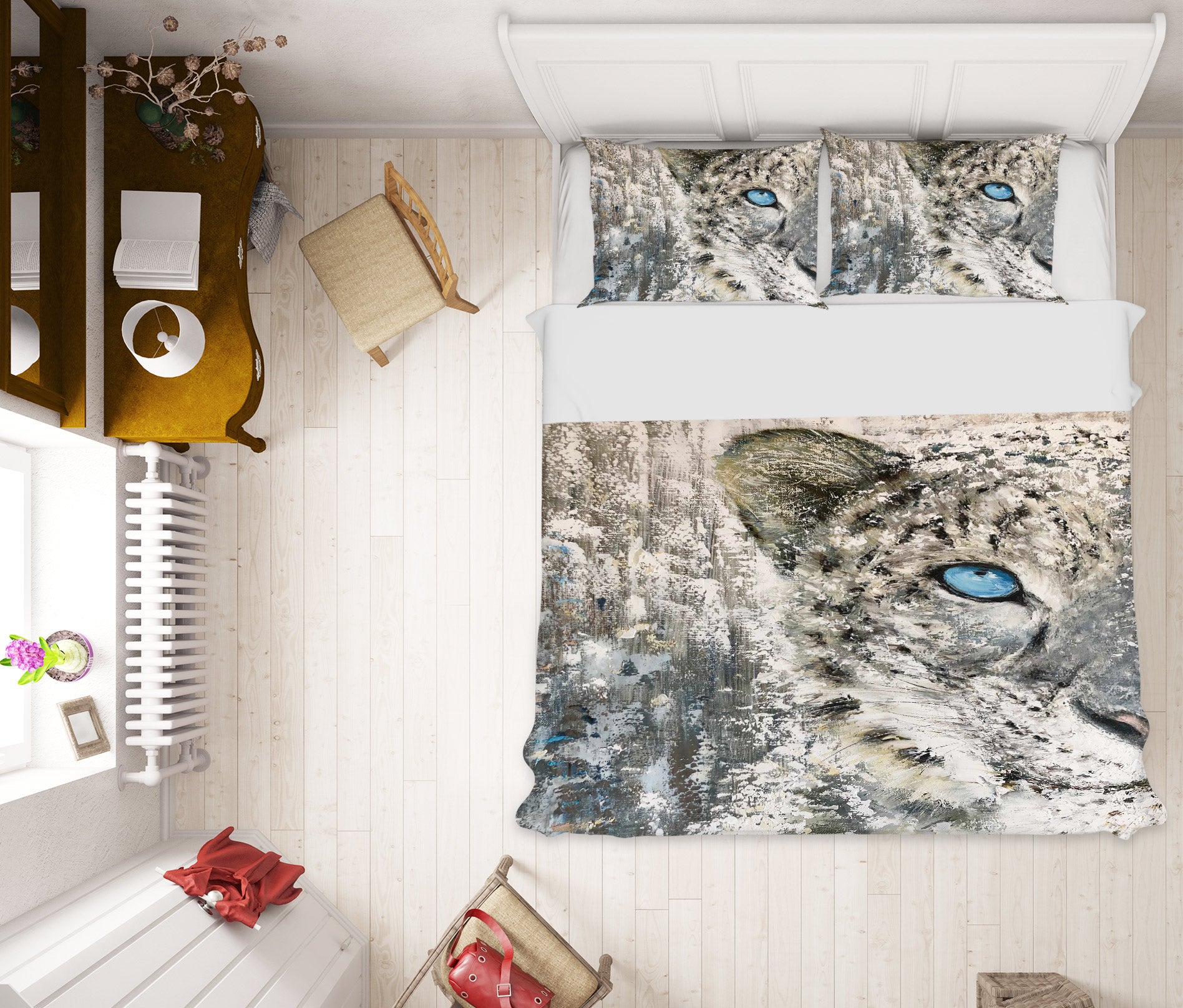 3D Leopard Eyes 513 Skromova Marina Bedding Bed Pillowcases Quilt