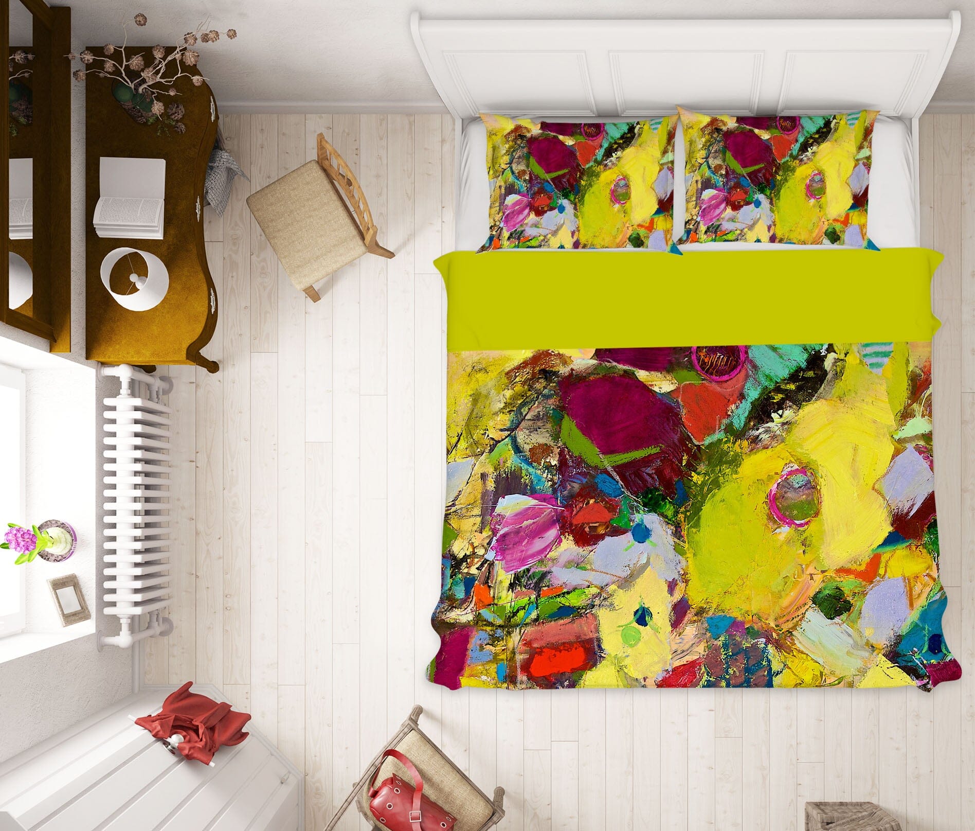 3D Summer Orange 113 Allan P. Friedlander Bedding Bed Pillowcases Quilt Quiet Covers AJ Creativity Home