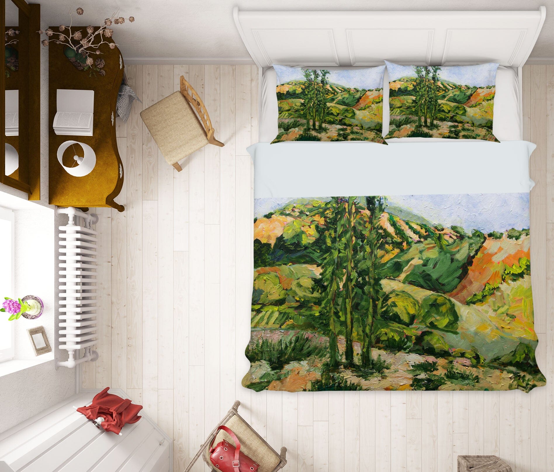 3D Mountain Tree 1141 Allan P. Friedlander Bedding Bed Pillowcases Quilt Quiet Covers AJ Creativity Home