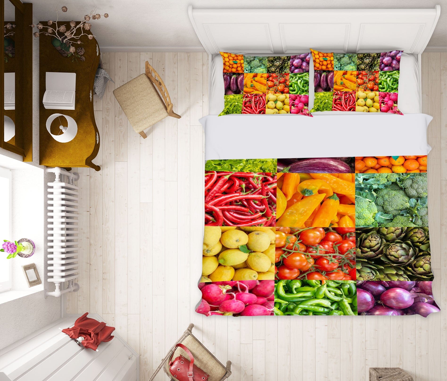 3D Vegetable And Fruit 2024 Assaf Frank Bedding Bed Pillowcases Quilt Quiet Covers AJ Creativity Home