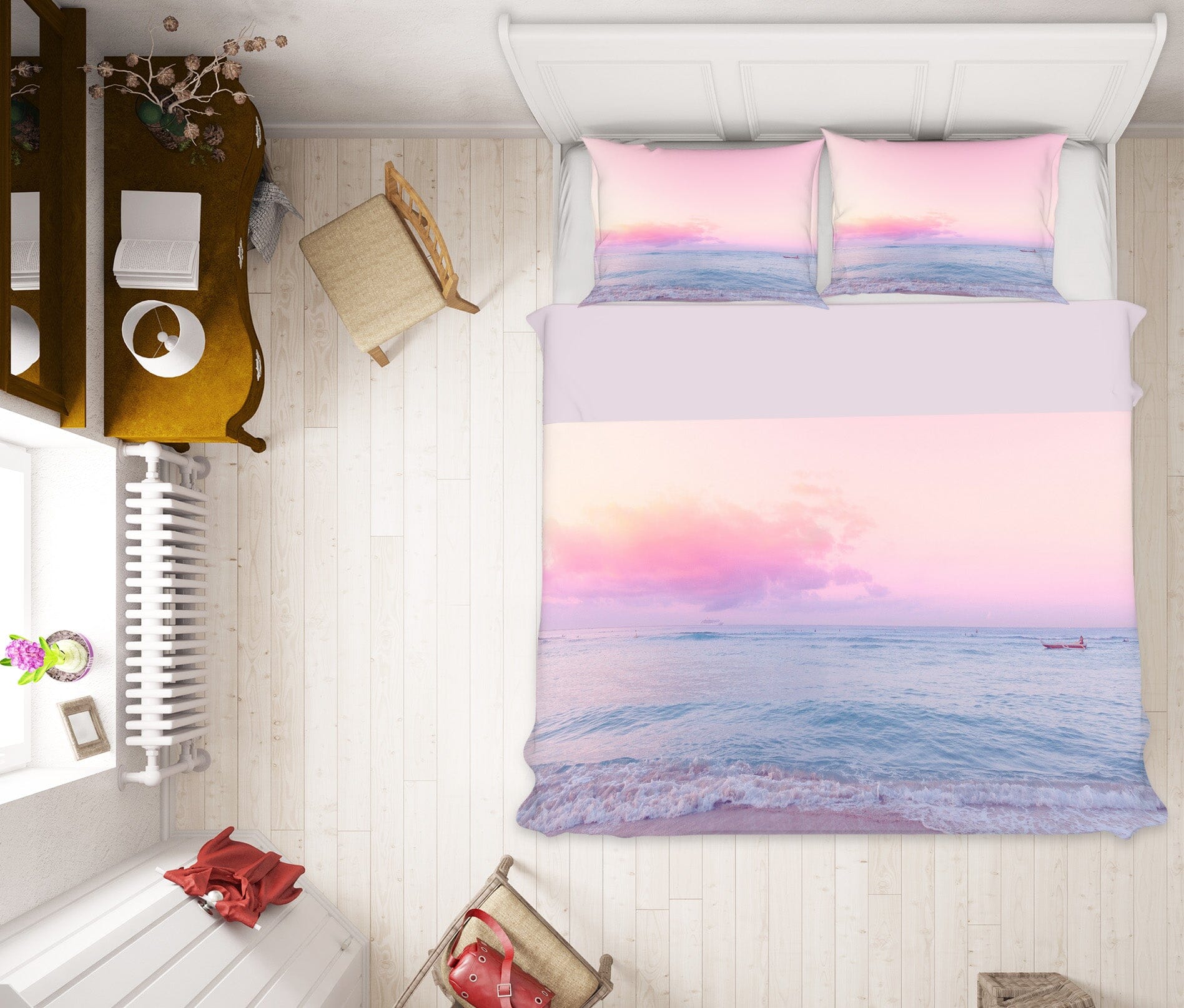 3D Sea And Sky 2005 Noirblanc777 Bedding Bed Pillowcases Quilt Quiet Covers AJ Creativity Home