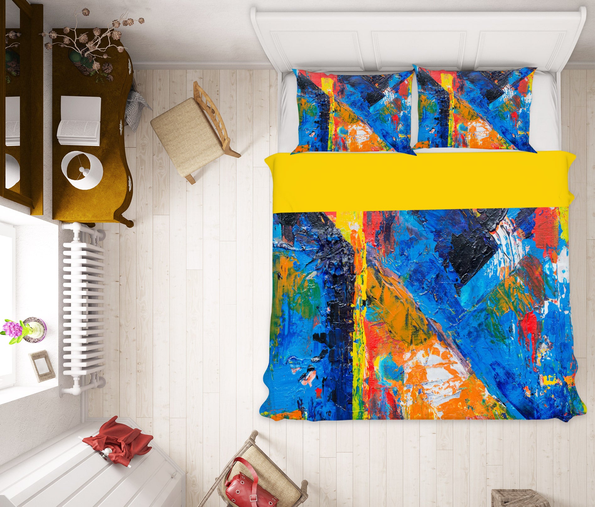 3D Colorful 59087 Bed Pillowcases Quilt