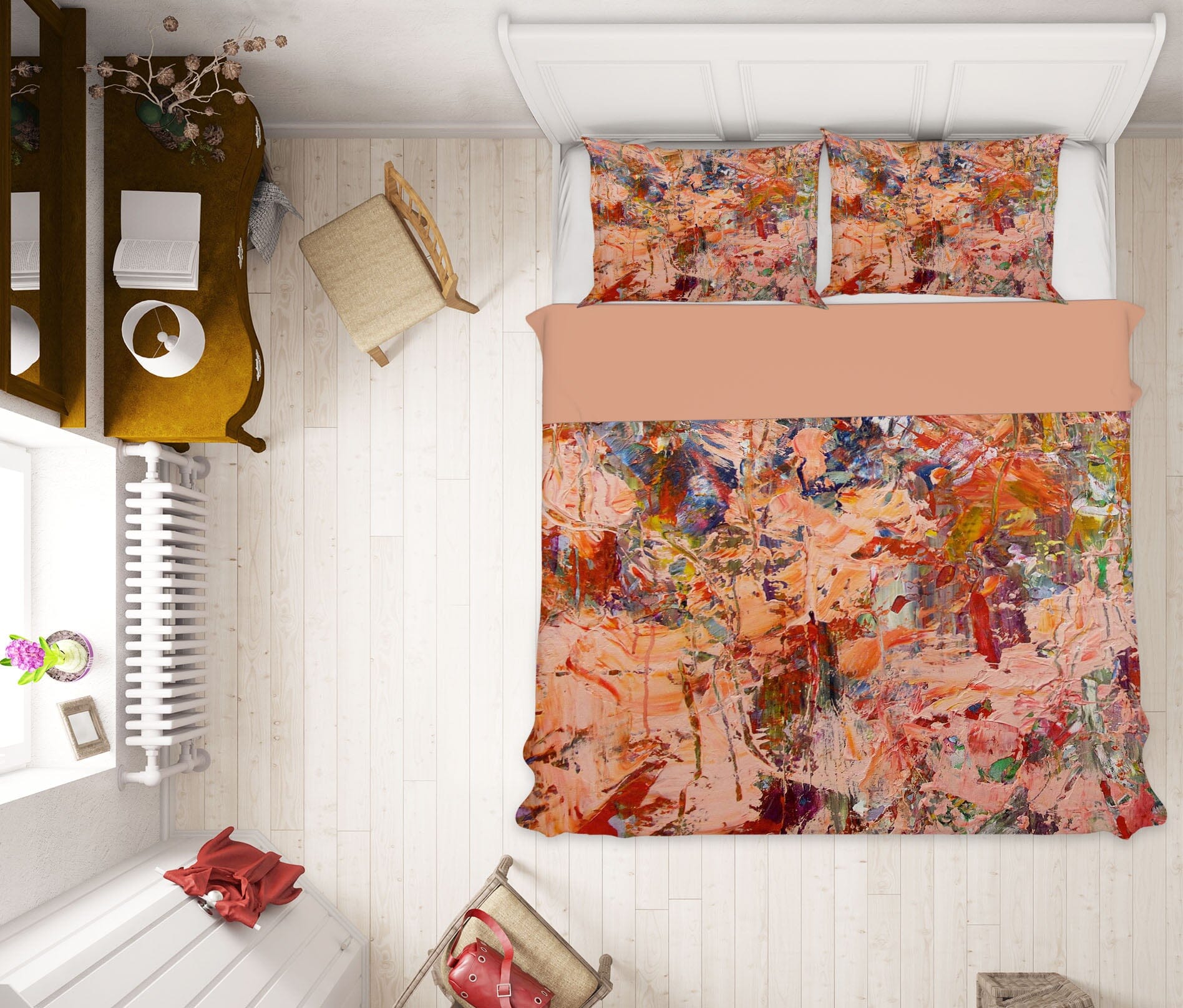 3D Pink Smear 1129 Allan P. Friedlander Bedding Bed Pillowcases Quilt Quiet Covers AJ Creativity Home
