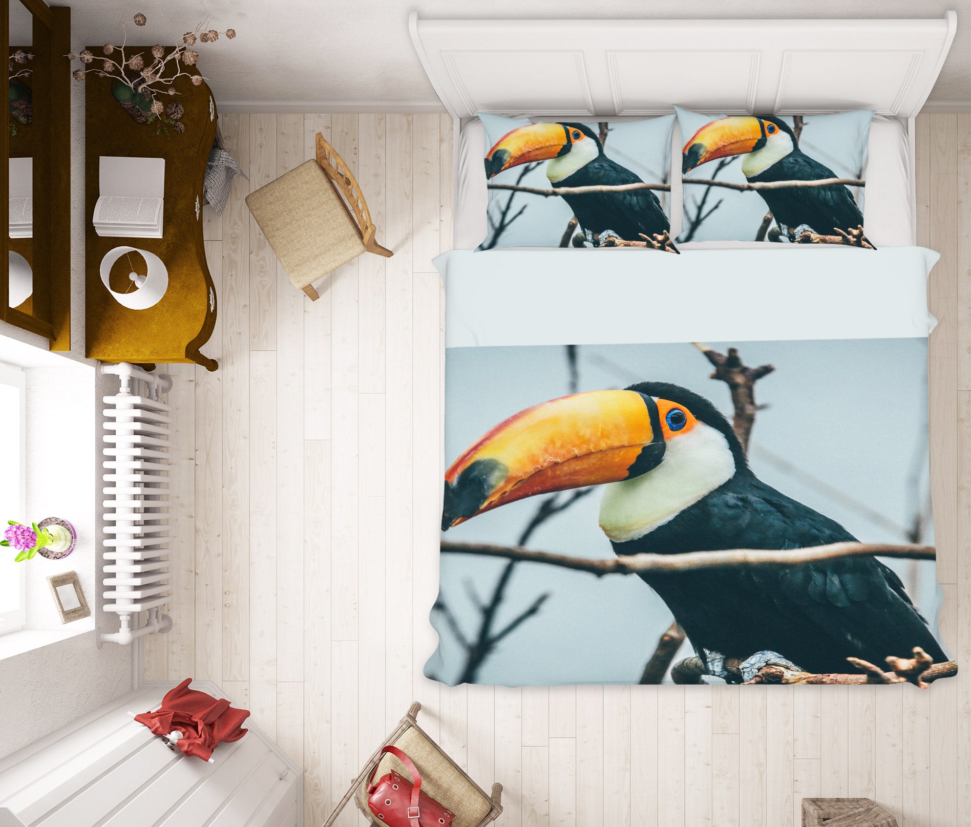 3D Stork 60041 Bed Pillowcases Quilt