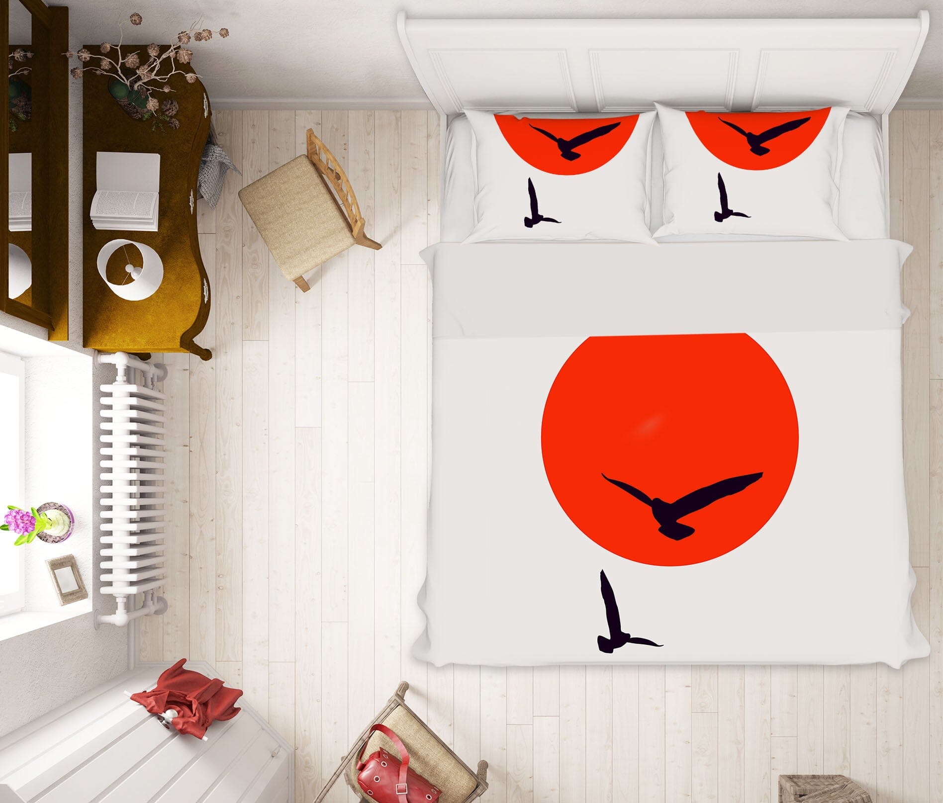 3D Sun Eagle 112 Boris Draschoff Bedding Bed Pillowcases Quilt Quiet Covers AJ Creativity Home