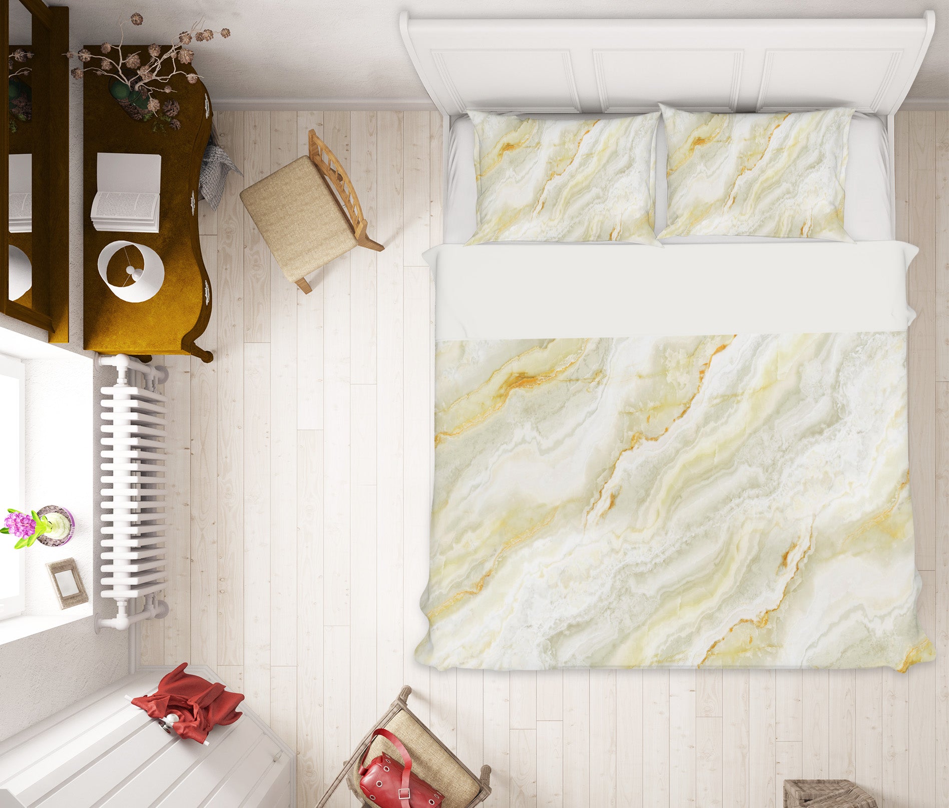 3D Marbling 15219 Bed Pillowcases Quilt