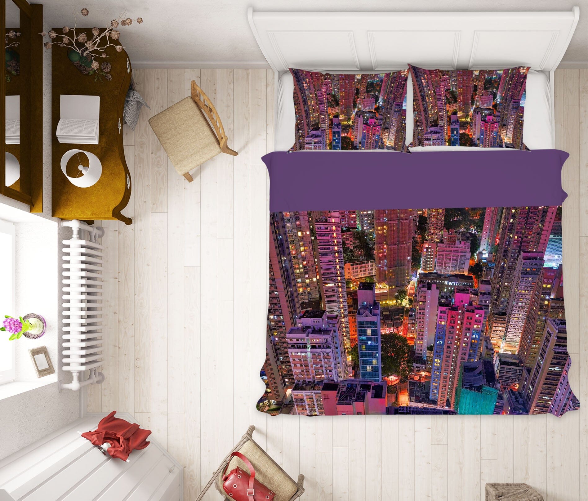 3D Lively City 2129 Marco Carmassi Bedding Bed Pillowcases Quilt Quiet Covers AJ Creativity Home