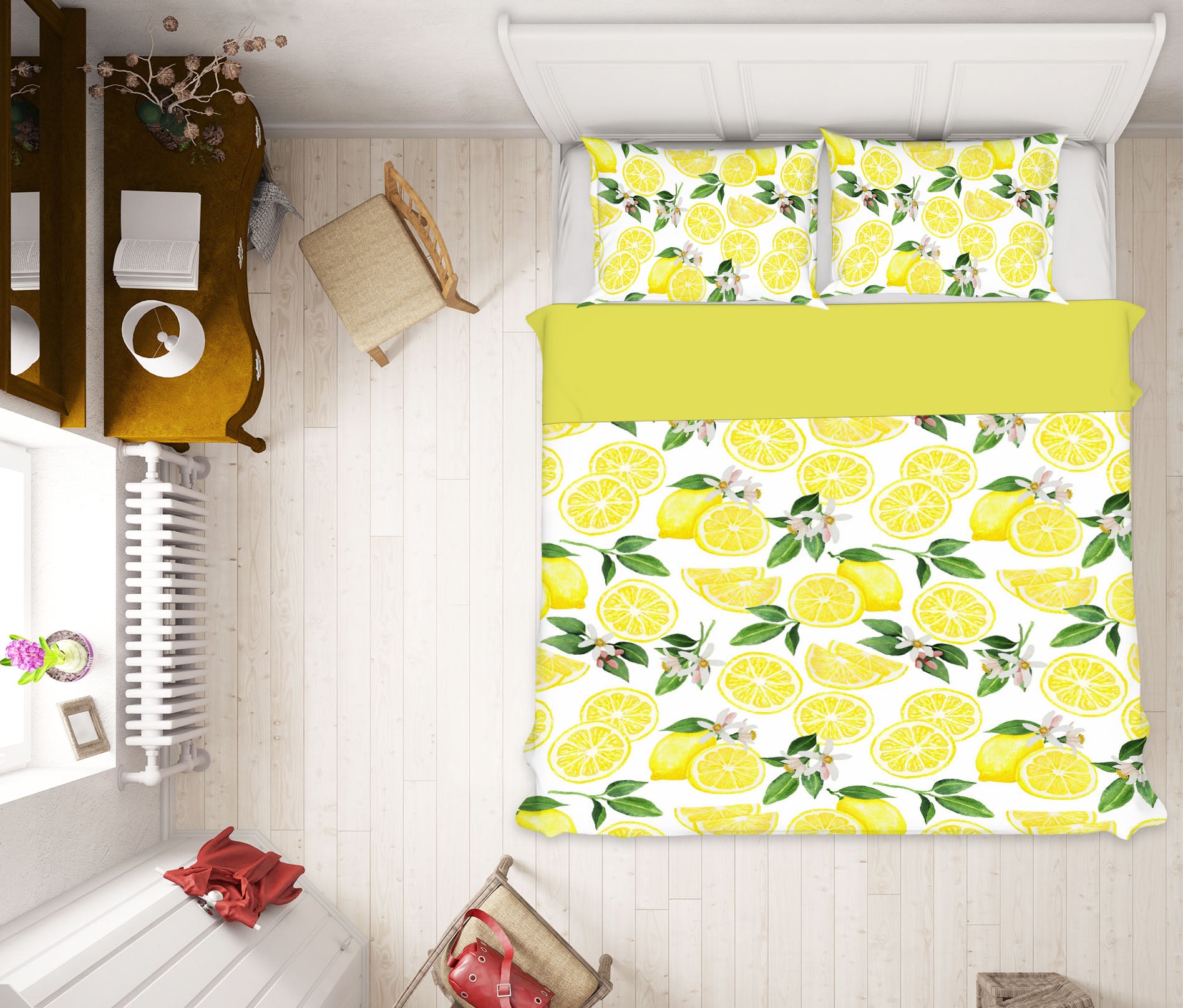 3D Lemon 18166 Uta Naumann Bedding Bed Pillowcases Quilt