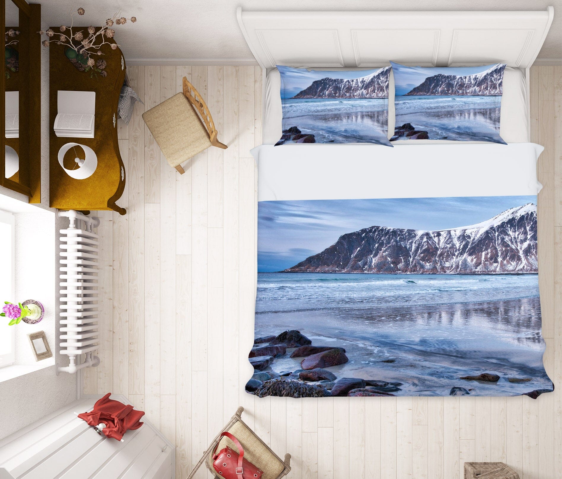 3D Glacier 2140 Marco Carmassi Bedding Bed Pillowcases Quilt Quiet Covers AJ Creativity Home