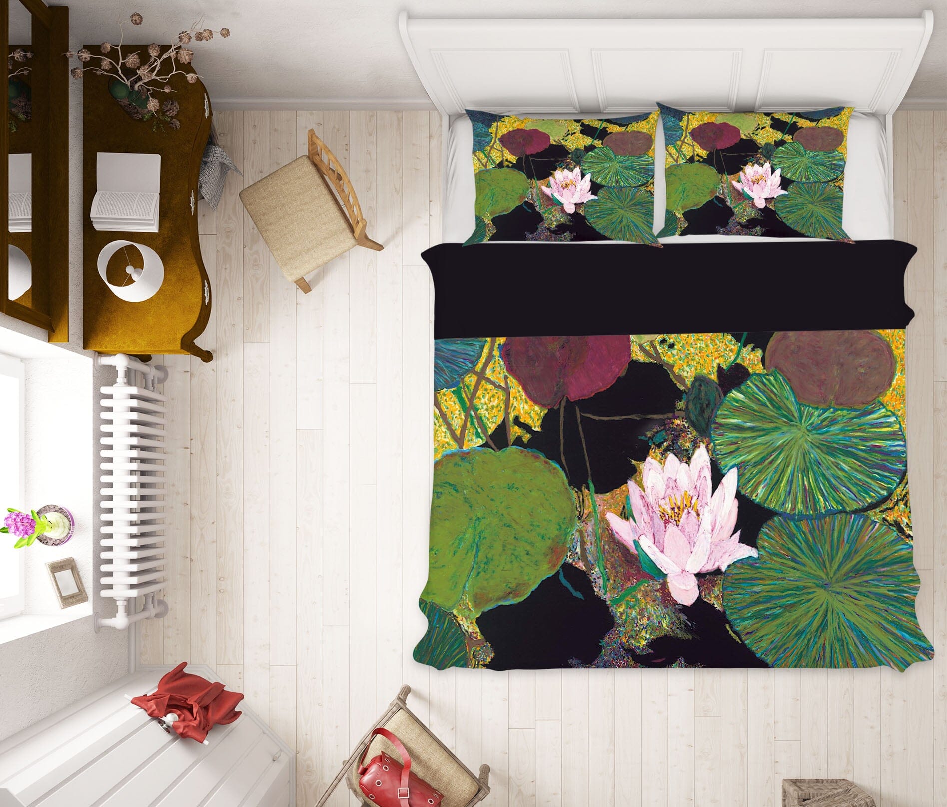 3D Steamy Pond 1175 Allan P. Friedlander Bedding Bed Pillowcases Quilt Quiet Covers AJ Creativity Home