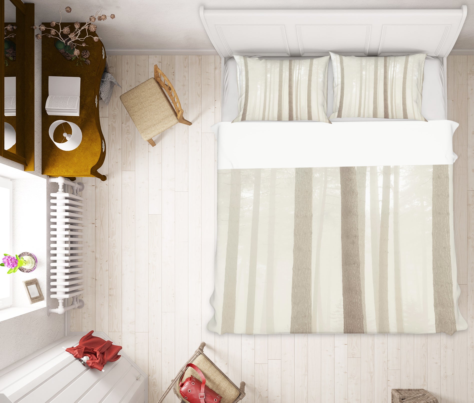 3D Forest Trunk 6986 Assaf Frank Bedding Bed Pillowcases Quilt Cover Duvet Cover