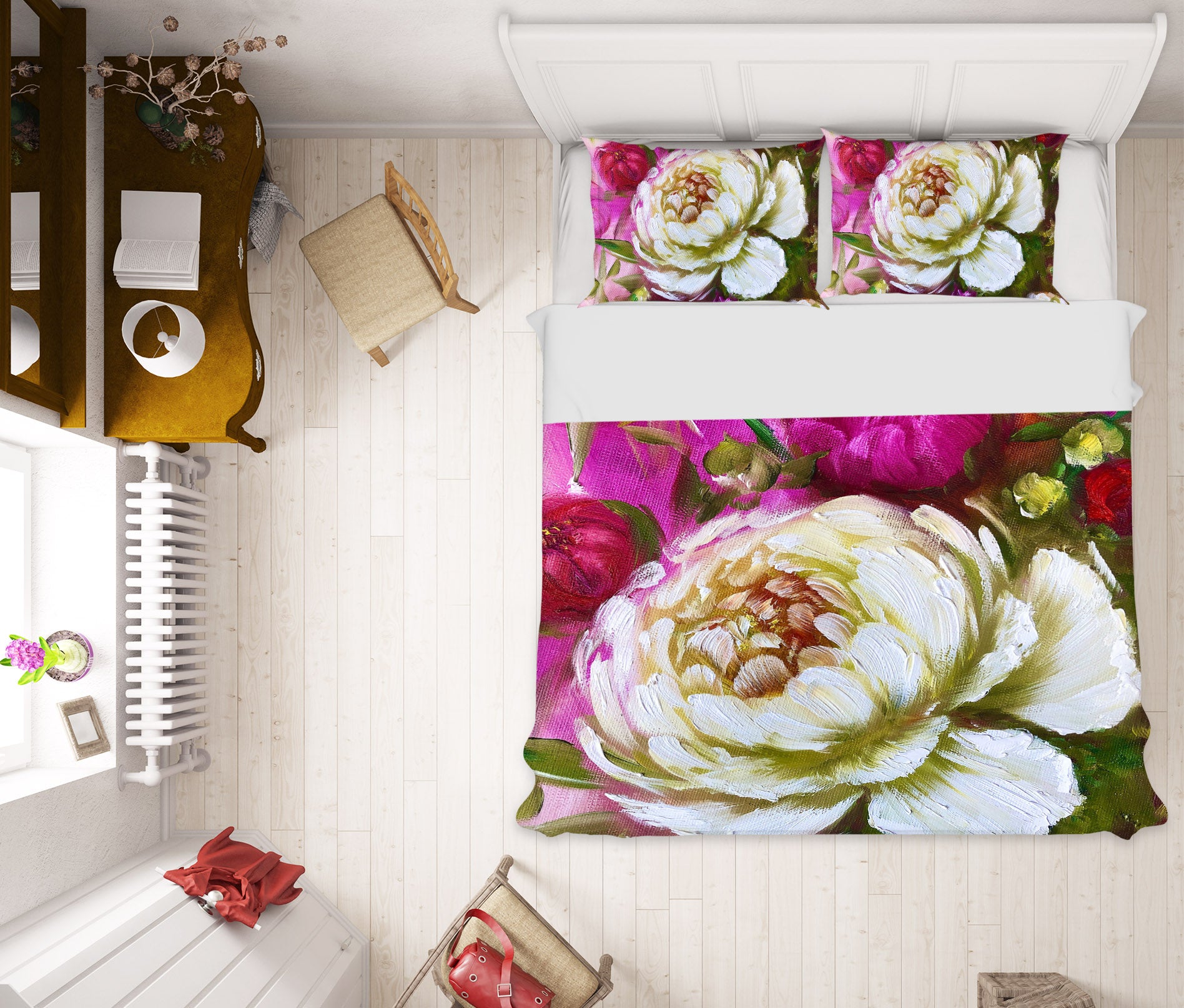 3D Hand Painted Flowers 624 Skromova Marina Bedding Bed Pillowcases Quilt