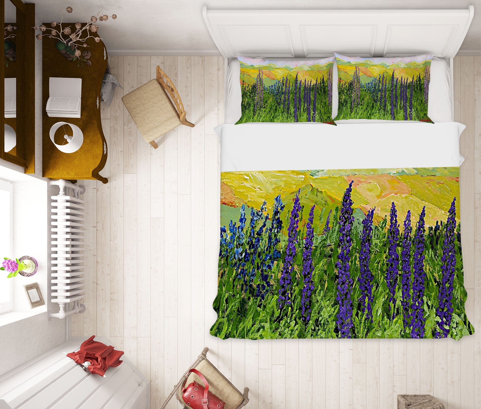 3D Violet Field 1028 Allan P. Friedlander Bedding Bed Pillowcases Quilt Quiet Covers AJ Creativity Home