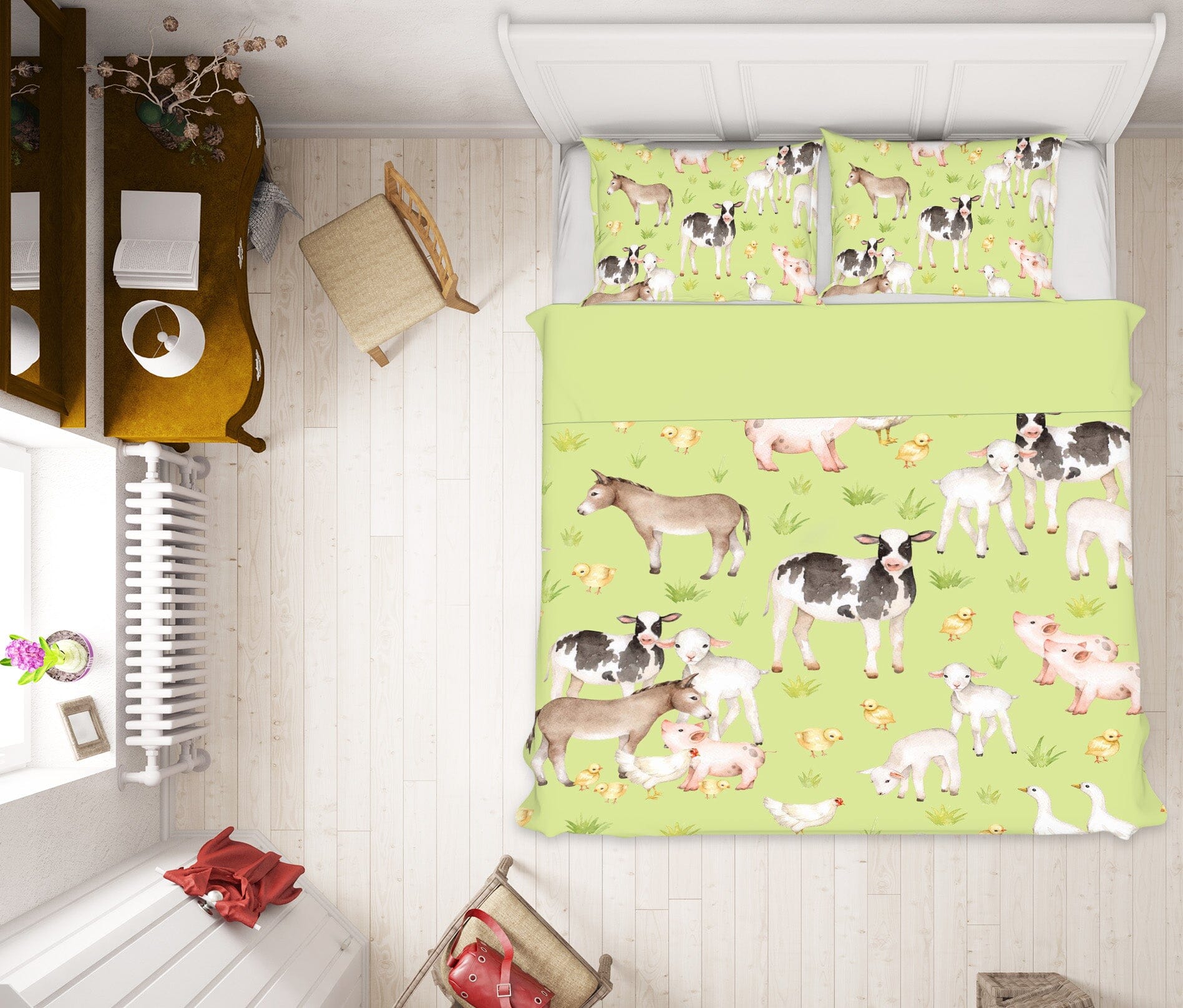 3D Goose Sheep Pig 226 Uta Naumann Bedding Bed Pillowcases Quilt Quiet Covers AJ Creativity Home