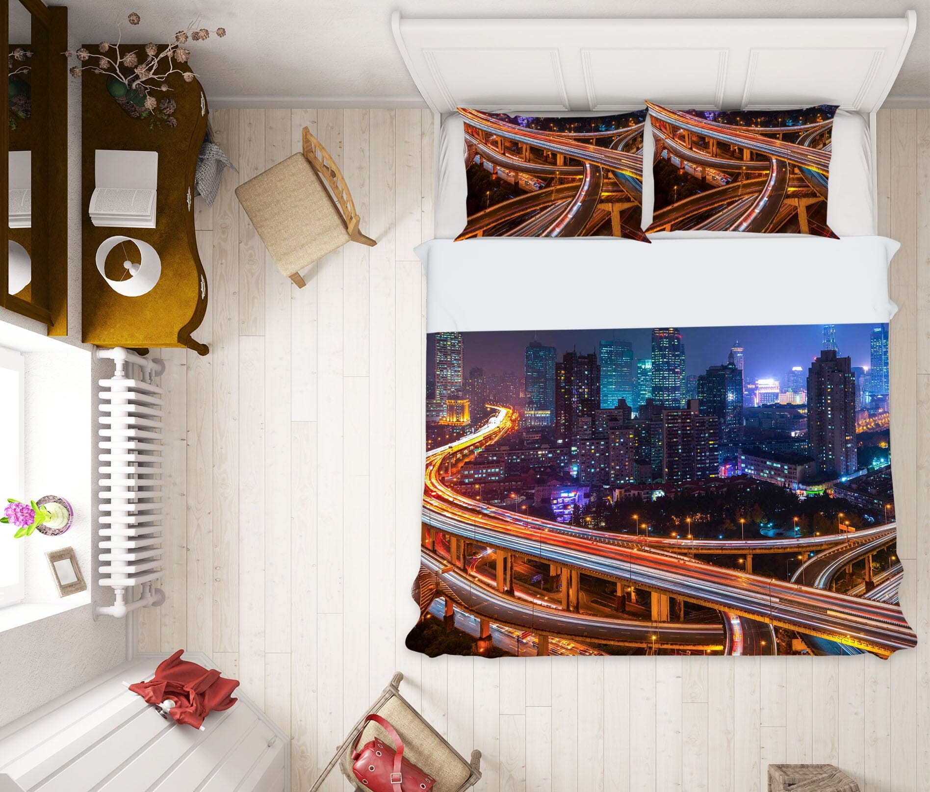 3D Silent City 2108 Marco Carmassi Bedding Bed Pillowcases Quilt Quiet Covers AJ Creativity Home