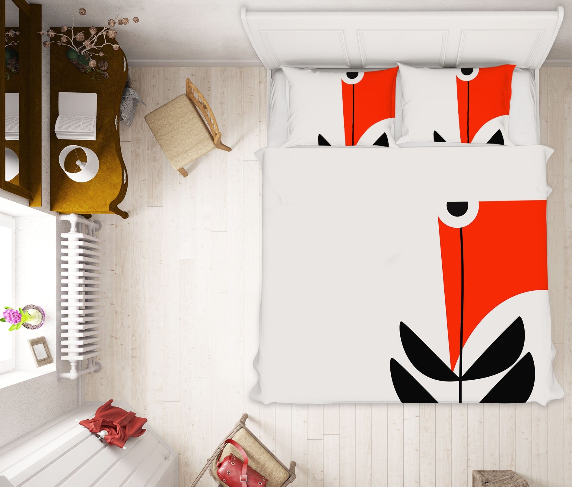 3D Graffiti Leaves 144 Boris Draschoff Bedding Bed Pillowcases Quilt Quiet Covers AJ Creativity Home