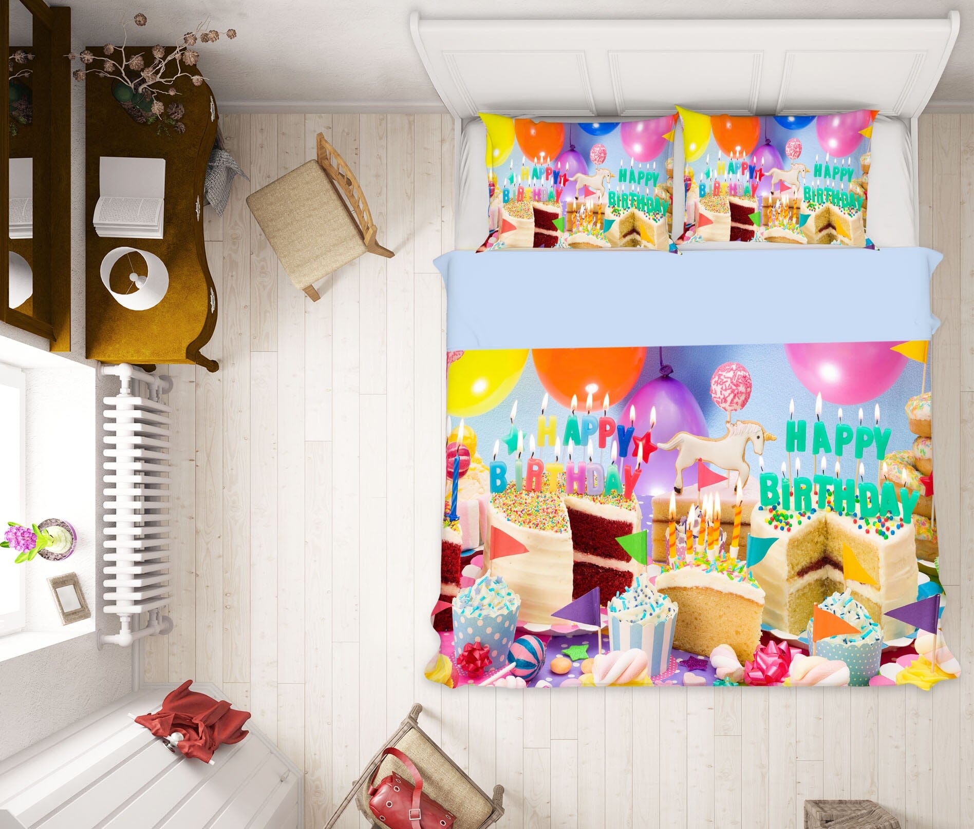3D Unicorn Cake 1041 Assaf Frank Bedding Bed Pillowcases Quilt Quiet Covers AJ Creativity Home