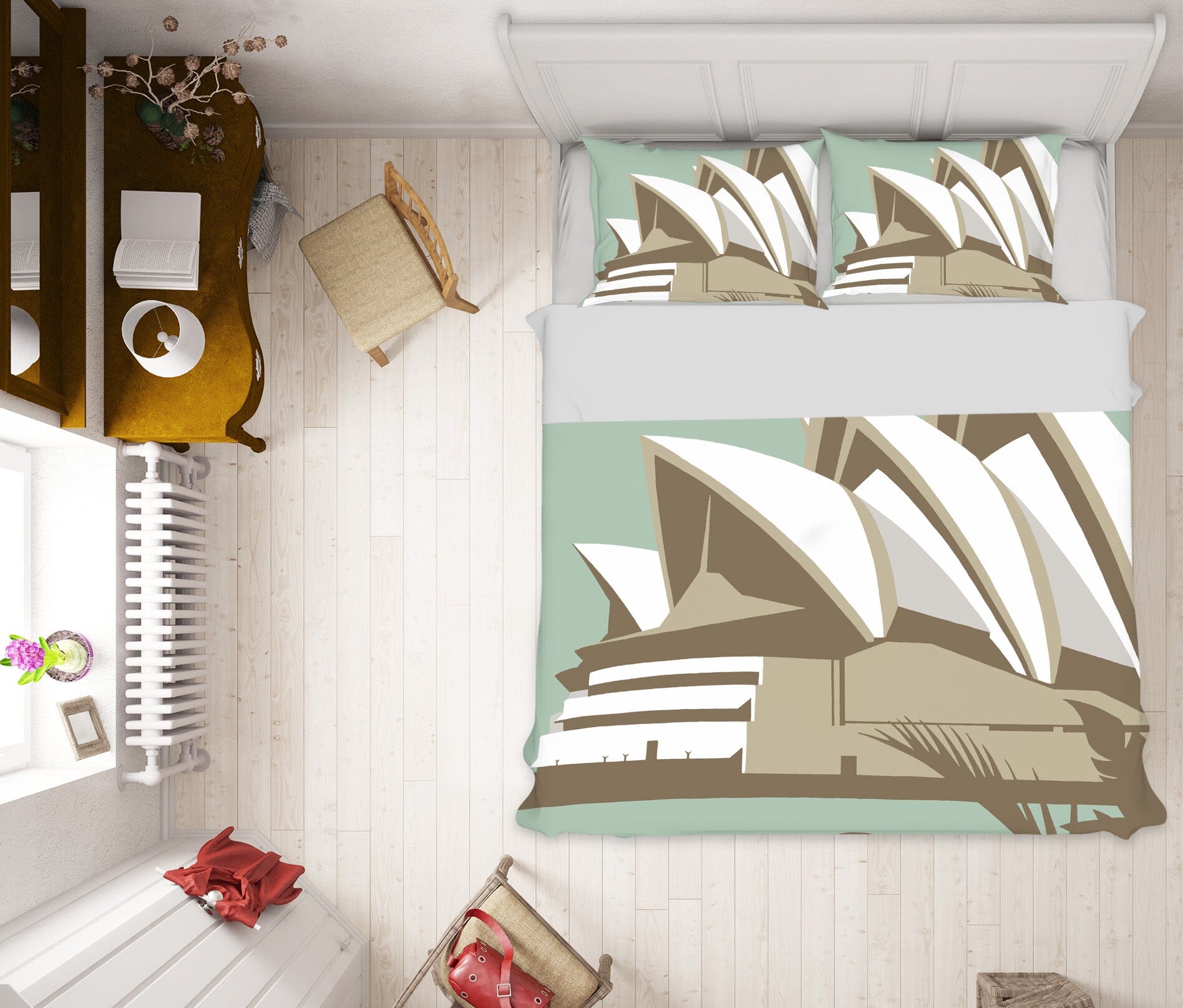 3D Sydney Opera House 2073 Steve Read Bedding Bed Pillowcases Quilt Quiet Covers AJ Creativity Home