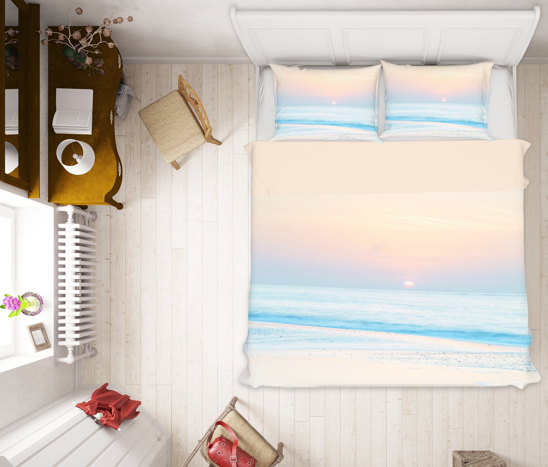 3D Sunset Sea 1022 Assaf Frank Bedding Bed Pillowcases Quilt Quiet Covers AJ Creativity Home