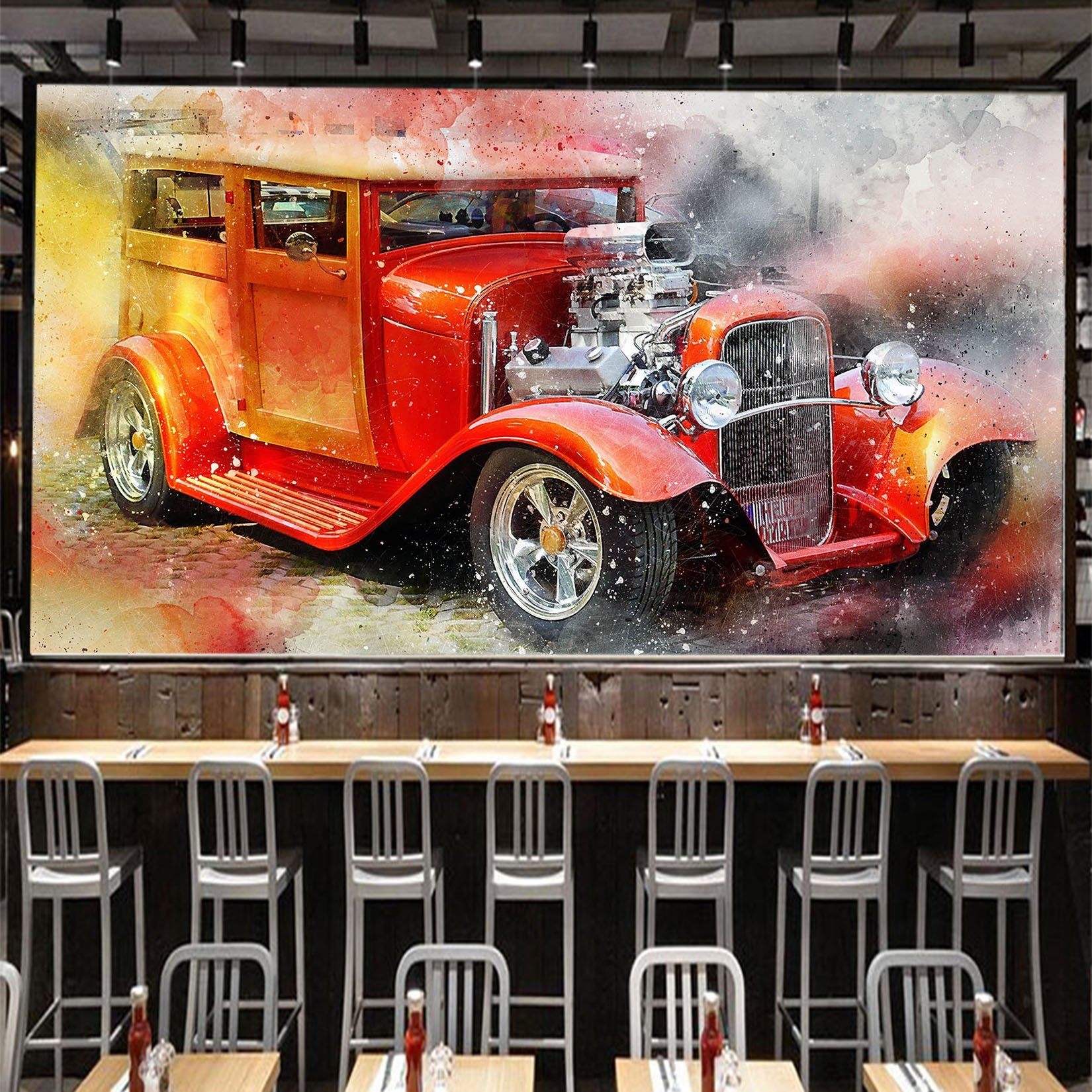 3D Llight Car 940 Vehicle Wall Murals Wallpaper AJ Wallpaper 2