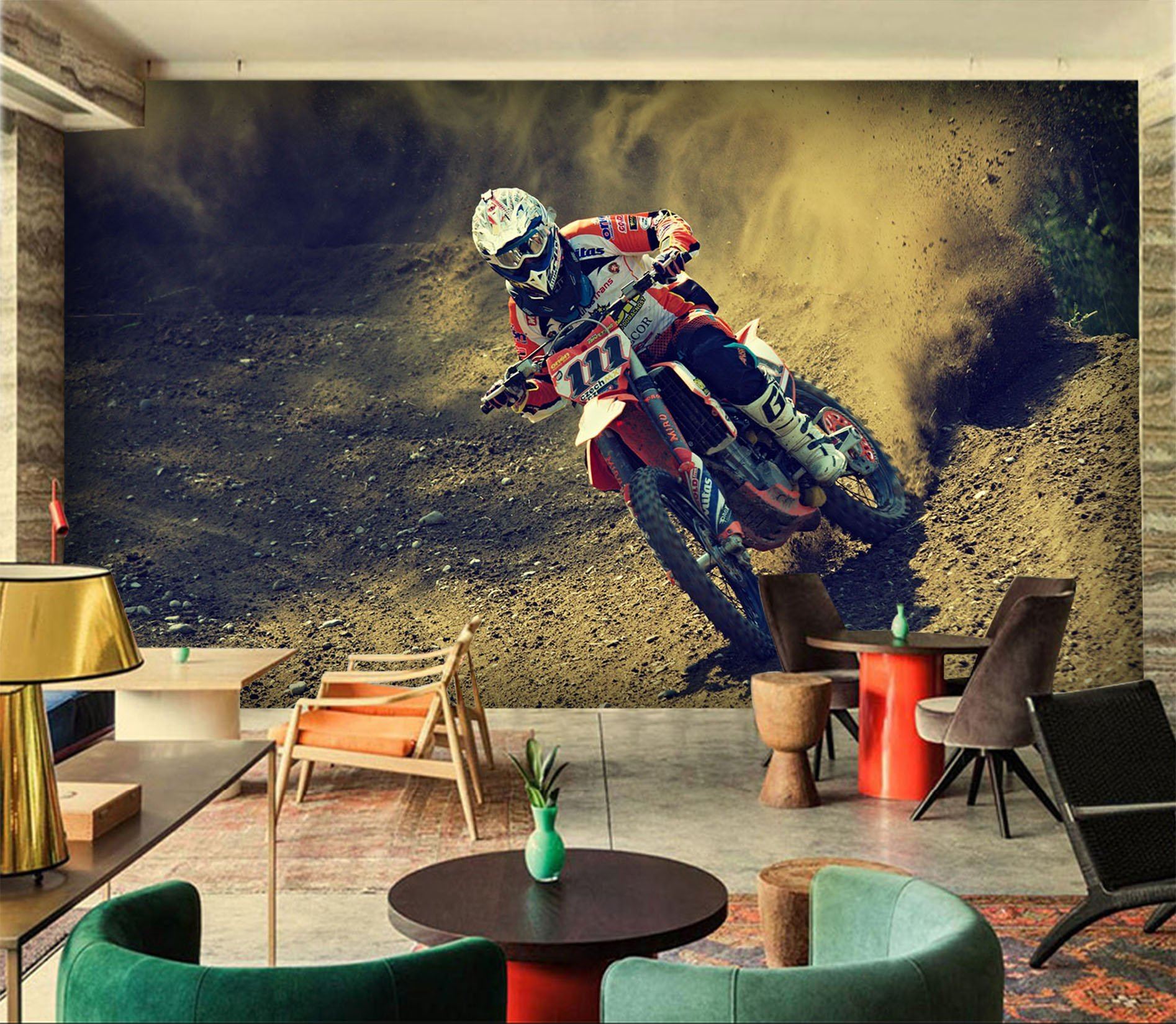3D Bike Rider 927 Vehicle Wall Murals Wallpaper AJ Wallpaper 2