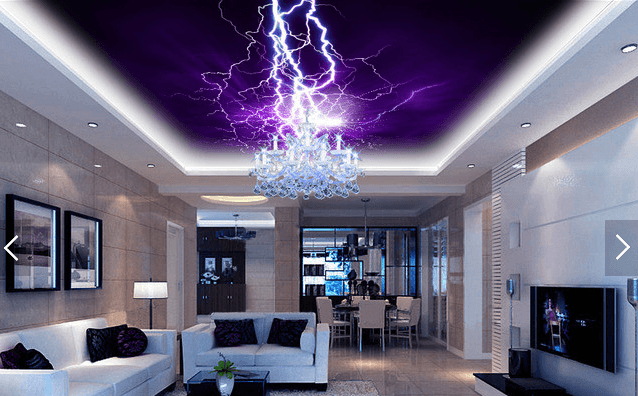 Purple Lightning 070 Wallpaper AJ Wallpaper