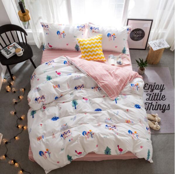 3D Small Tree 4010 Bed Pillowcases Quilt