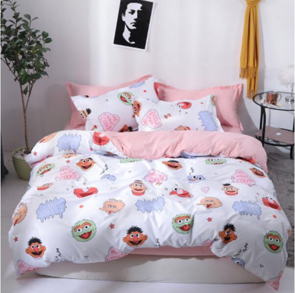 3D Sesame Street 4037 Bed Pillowcases Quilt