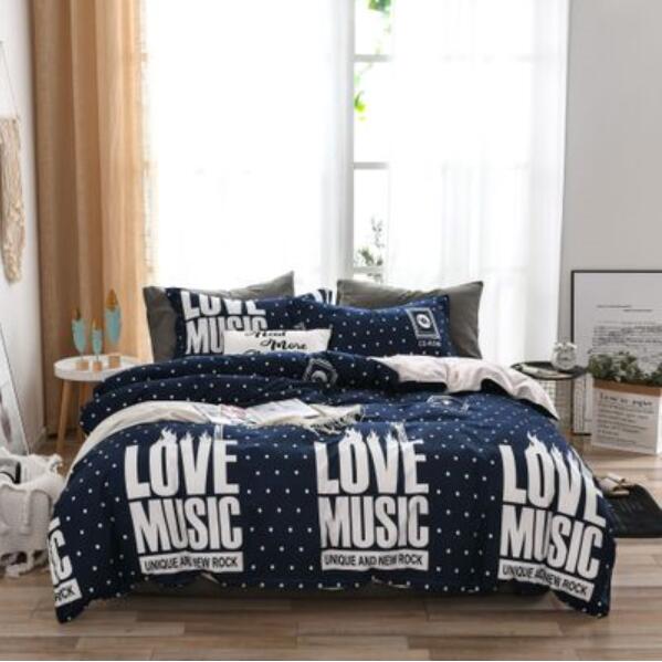 3D Love Music 4021 Bed Pillowcases Quilt