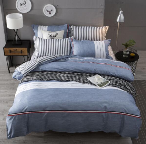 3D Gray Blue 4024 Bed Pillowcases Quilt