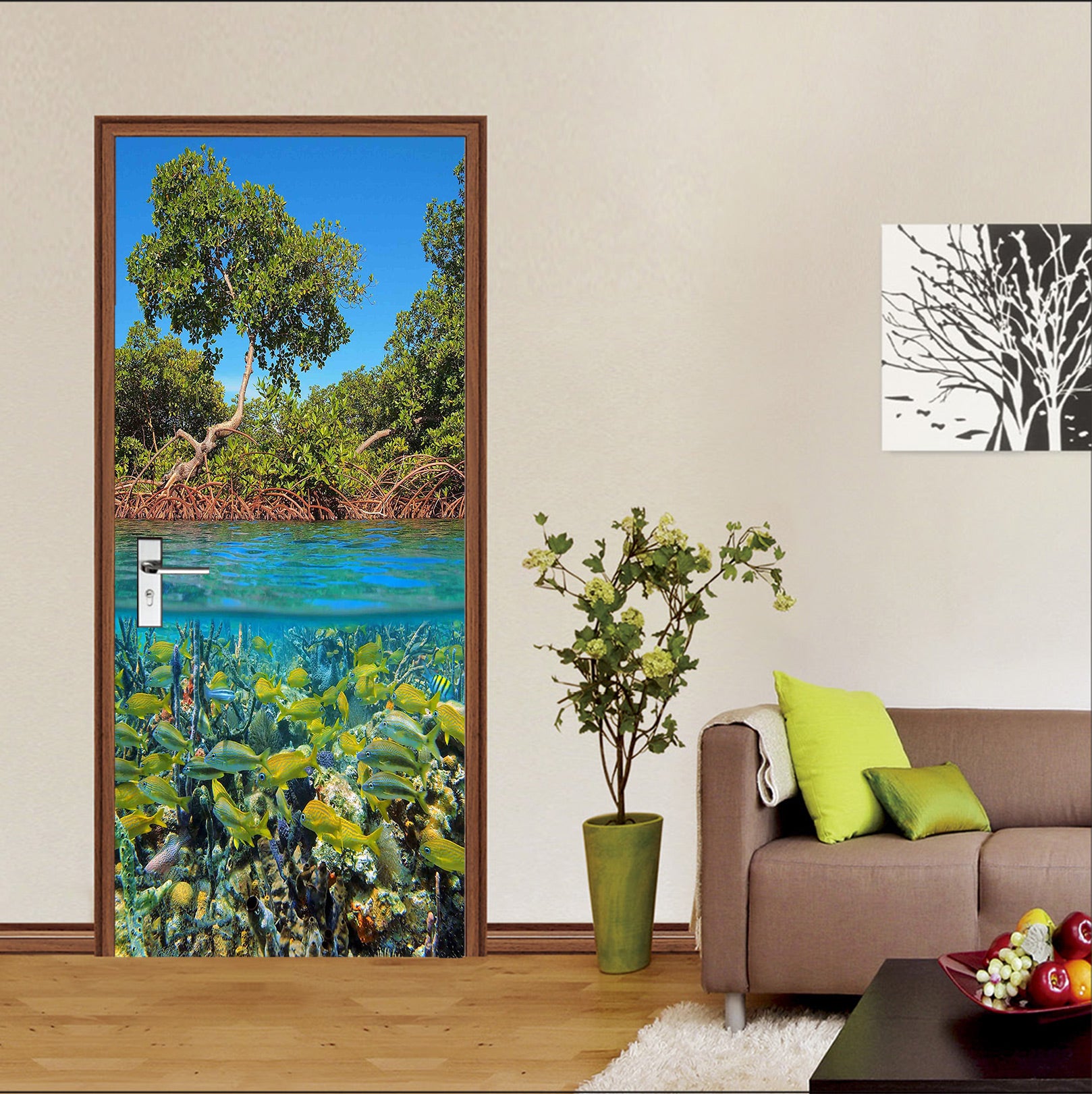 3D Underwater 24135 Door Mural