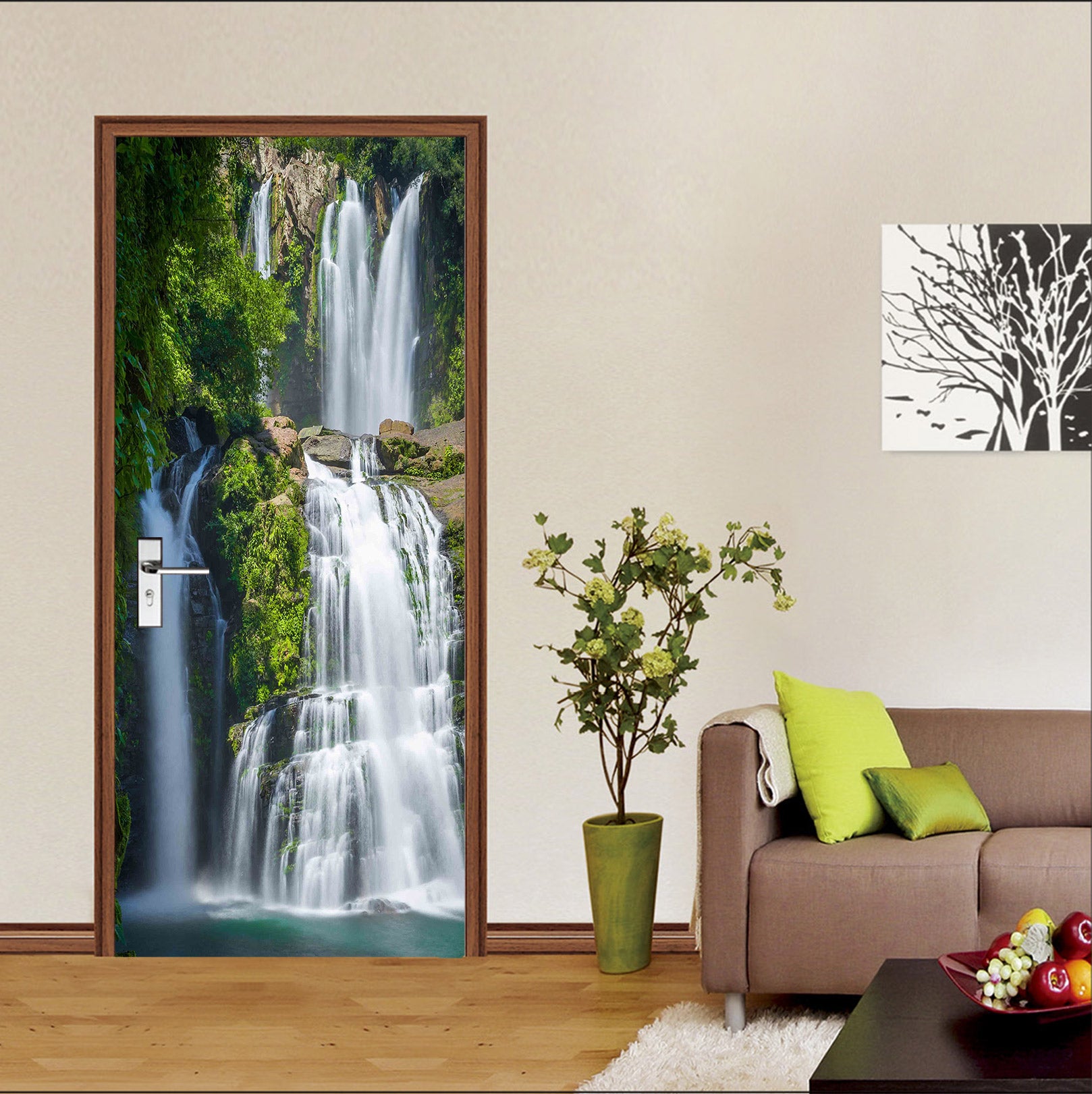 3D Waterfall 24167 Door Mural