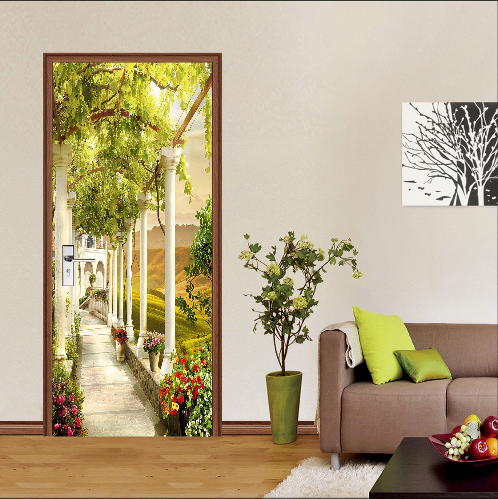 3D Corridor 22097 Door Mural