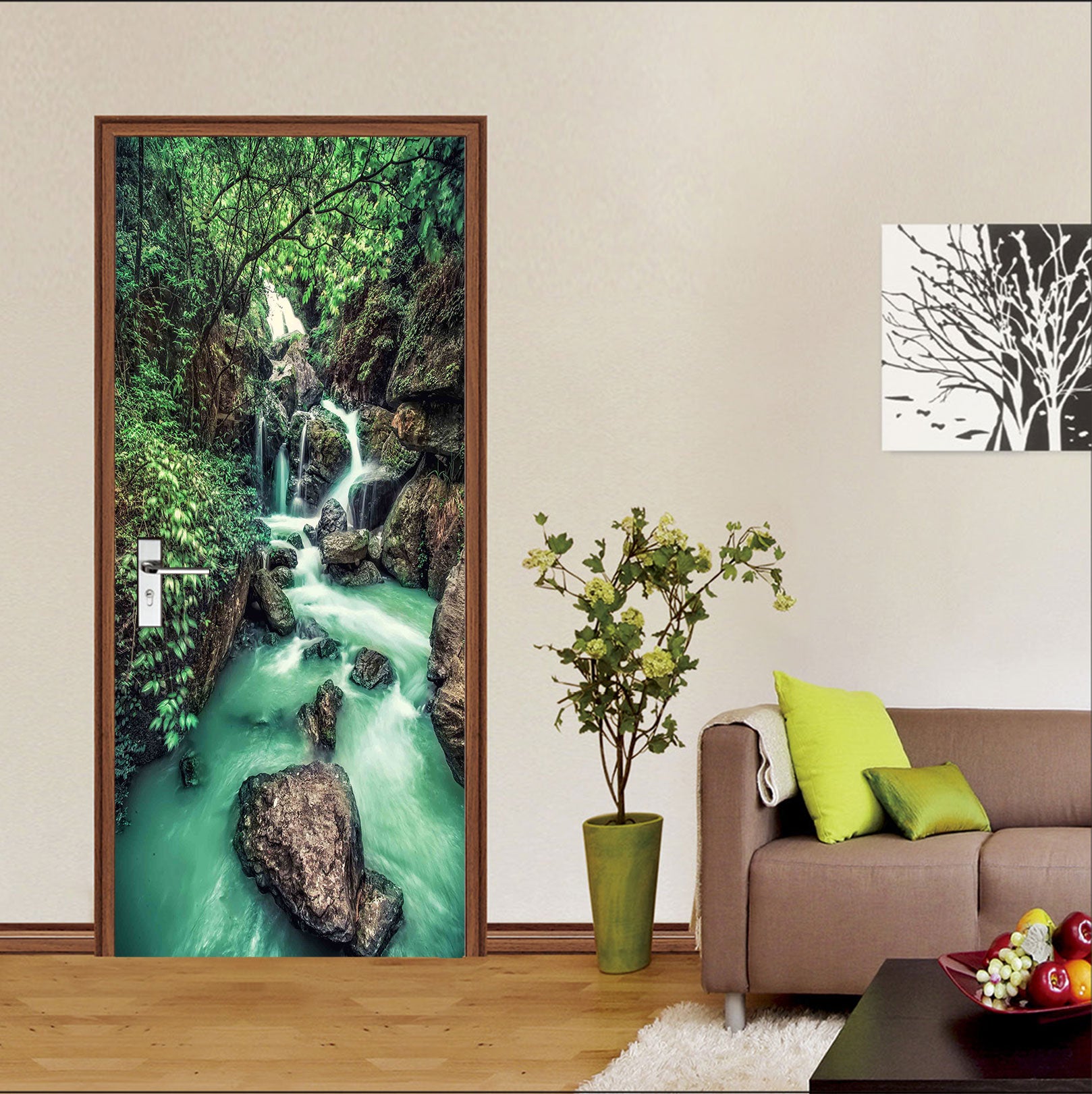 3D Stone Water 25009 Door Mural