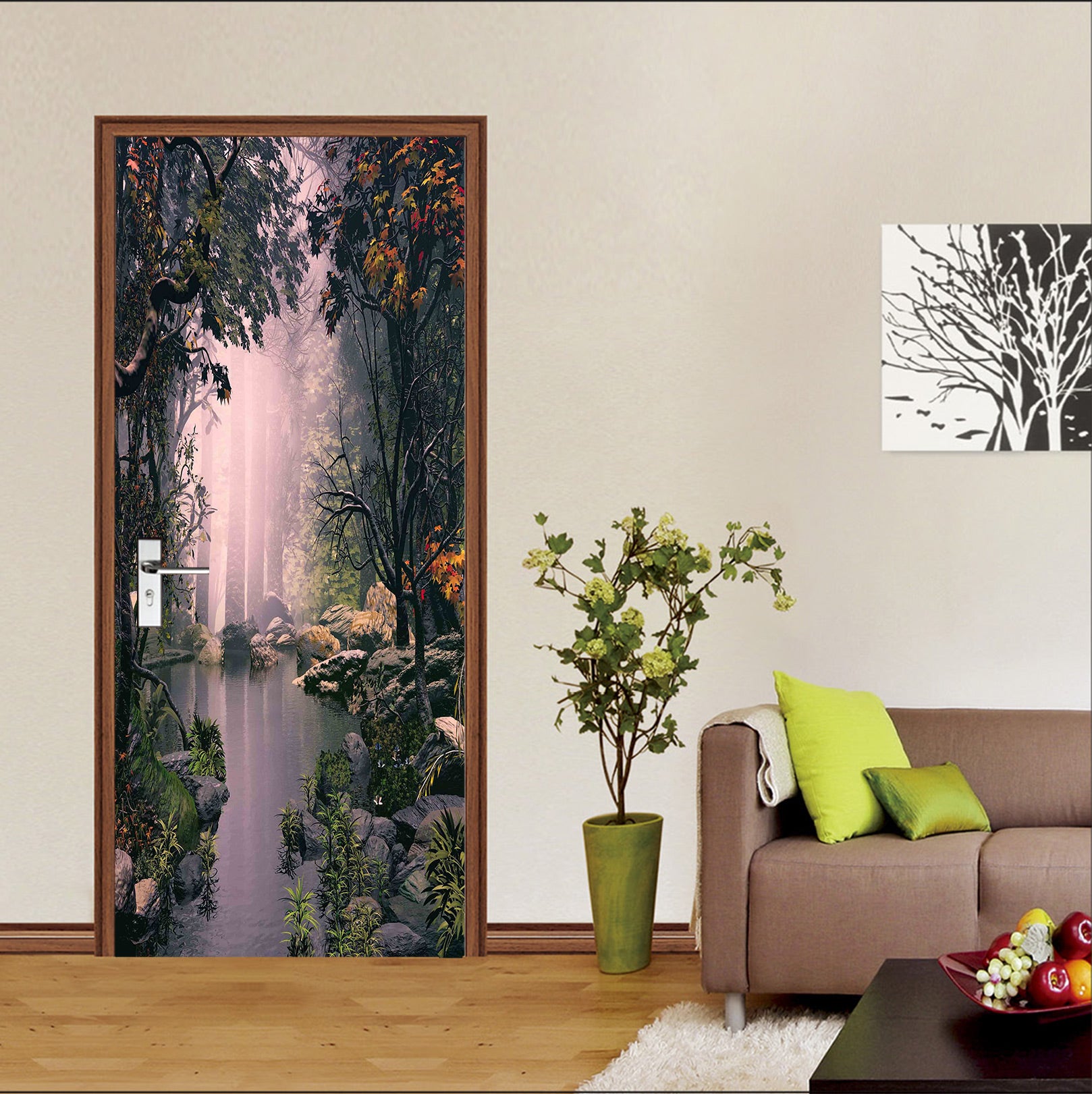 3D Forest 24123 Door Mural