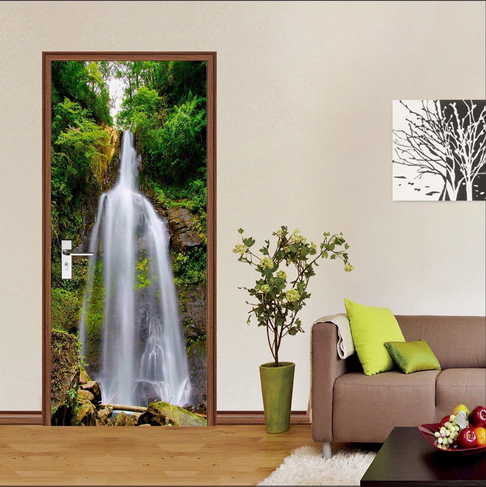 3D Waterfall 24150 Door Mural