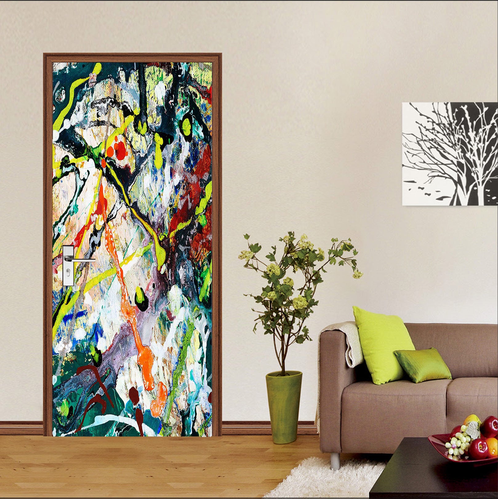 3D Color Pigment 25060 Door Mural